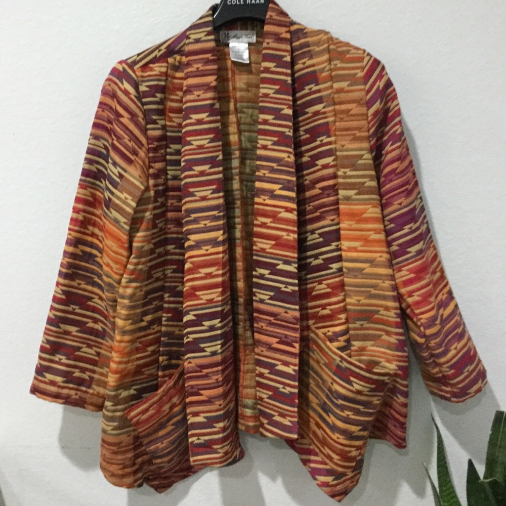 Vintage Maggie Sweet Western Print Jacket Large